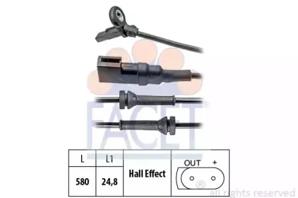 Датчик, частота вращения колеса FACET купить