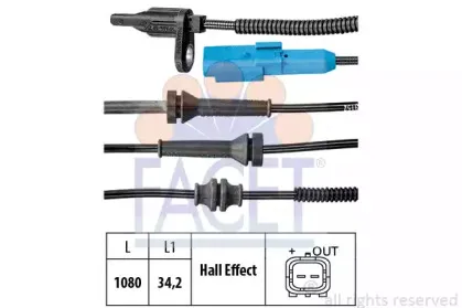 Датчик, частота вращения колеса FACET купить