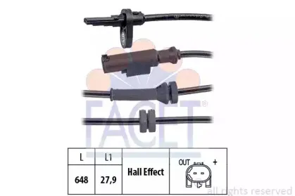Датчик, частота вращения колеса FACET купить