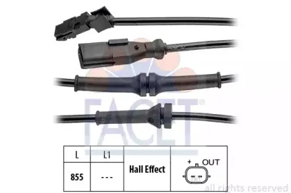 Датчик, частота вращения колеса FACET купить