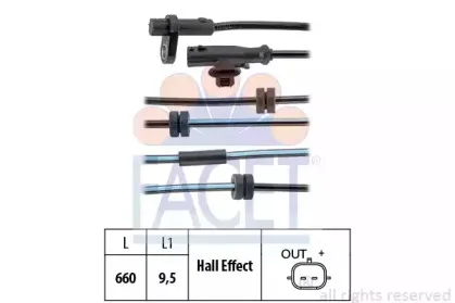 Датчик, частота вращения колеса FACET купить