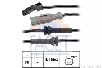 21.0144 FACET Датчик ABS FACET купить