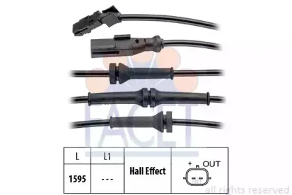 Датчик, частота вращения колеса FACET купить
