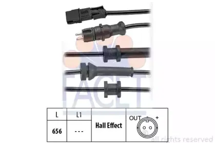 Датчик, частота вращения колеса FACET купить