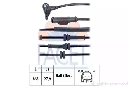 Датчик, частота вращения колеса FACET купить