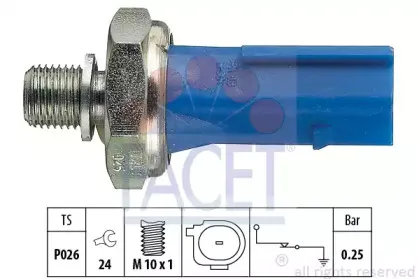Датчик давления масла FACET купить