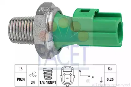 7.0146 FACET Датчик тиску оливи FACET купить