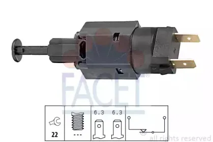 Выключатель фонаря сигнала торможения FACET купить