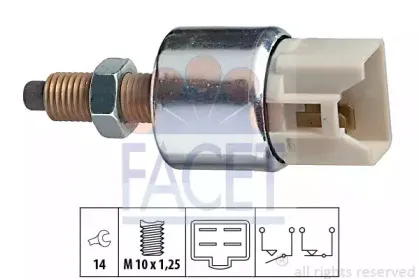 Выключатель фонаря сигнала торможения FACET купить