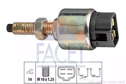 Выключатель фонаря сигнала торможения FACET купить