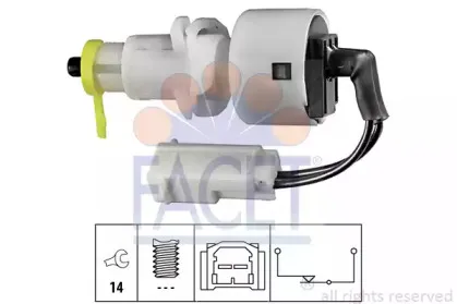 Выключатель фонаря сигнала торможения FACET купить