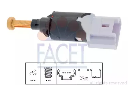Выключатель фонаря сигнала торможения FACET купить