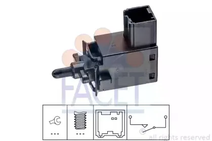 Выключатель, привод сцепления (управление двигателем) FACET купить