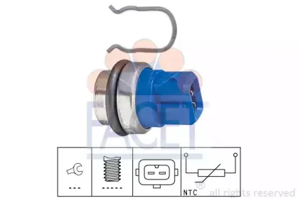 Датчик, температура охлаждающей жидкости FACET купить