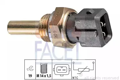 Датчик, температура охлаждающей жидкости FACET купить