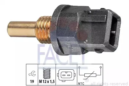 Датчик, температура охлаждающей жидкости FACET купить