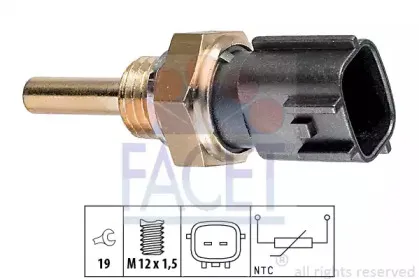 Датчик, температура охлаждающей жидкости FACET купить