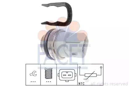 Датчик, температура охлаждающей жидкости FACET купить