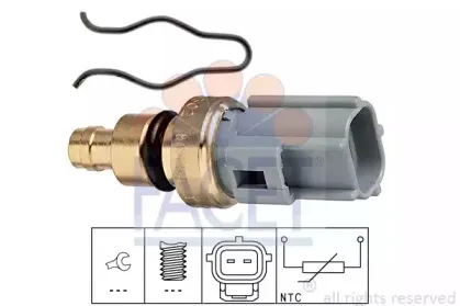 Датчик, температура охлаждающей жидкости FACET купить