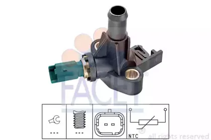 Датчик, температура охлаждающей жидкости FACET купить