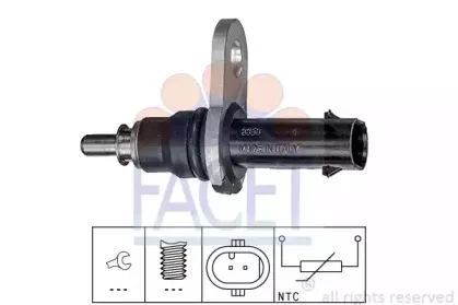 Датчик, температура охлаждающей жидкости FACET купить