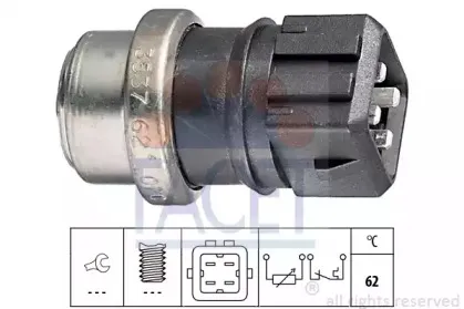 Датчик, температура охлаждающей жидкости FACET купить
