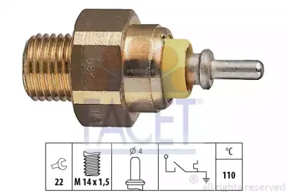 термовыключатель, сигнальная лампа охлаждающей жидкости FACET купить