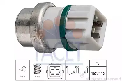 термовыключатель, сигнальная лампа охлаждающей жидкости FACET купить