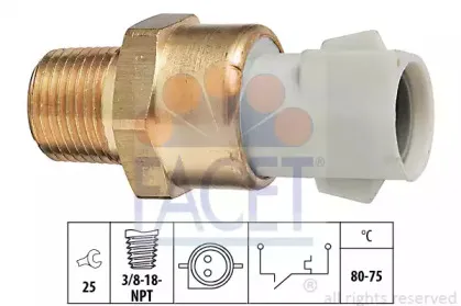 Термовыключатель, вентилятор радиатора FACET купить