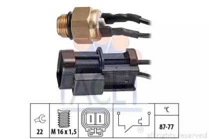 Термовыключатель, вентилятор радиатора FACET купить