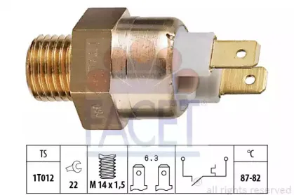 Термовыключатель, вентилятор радиатора FACET купить