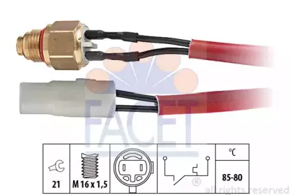 Термовыключатель, вентилятор радиатора FACET купить