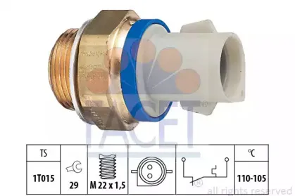 Термовыключатель, вентилятор радиатора FACET купить