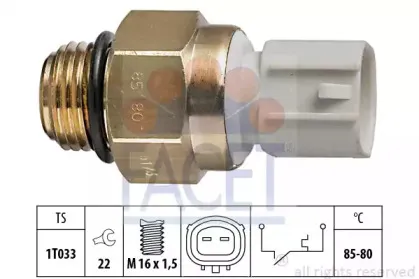 Термовыключатель, вентилятор радиатора FACET купить
