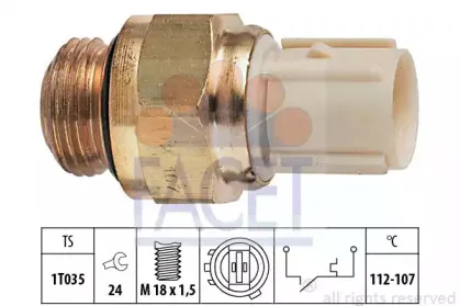 Термовыключатель, вентилятор радиатора FACET купить