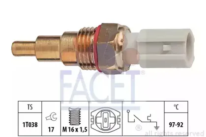 Термовыключатель, вентилятор радиатора FACET купить