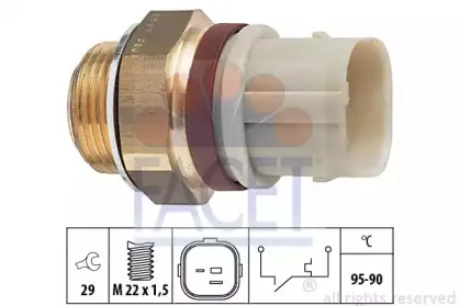 Термовыключатель, вентилятор радиатора FACET купить