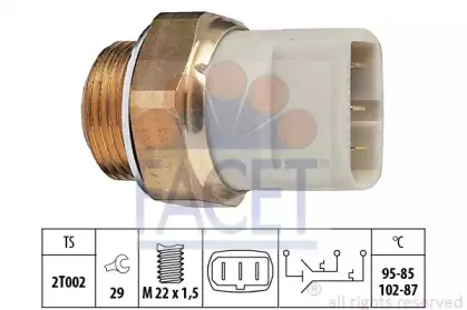 Термовыключатель, вентилятор радиатора FACET купить
