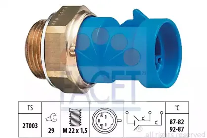Термовыключатель, вентилятор радиатора FACET купить