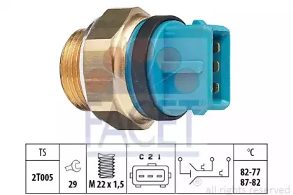 Термовыключатель, вентилятор радиатора FACET купить