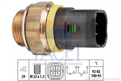 Термовыключатель, вентилятор радиатора FACET купить