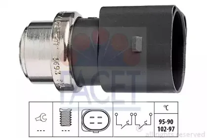 Термовыключатель, вентилятор радиатора FACET купить