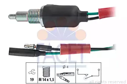 Выключатель, фара заднего хода FACET купить