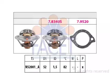 Термостат, охлаждающая жидкость FACET купить