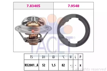 Термостат, охлаждающая жидкость FACET купить