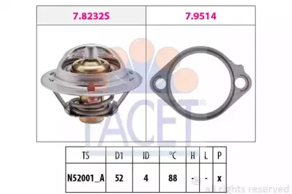 7.8232 FACET Термостат FACET купить