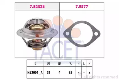 Термостат, охлаждающая жидкость FACET купить