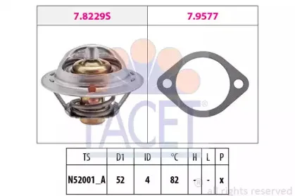 Термостат, охлаждающая жидкость FACET купить