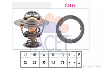 Термостат, охлаждающая жидкость FACET купить