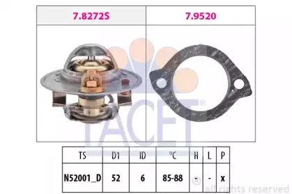 Термостат, охлаждающая жидкость FACET купить